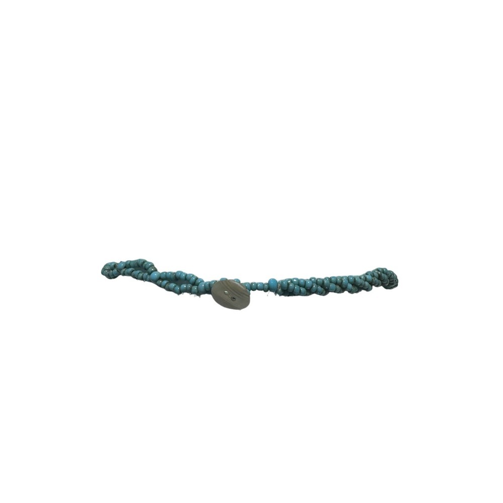 Turquoise Beaded Elegant Dosinia Shell Pendant Necklace - Picture 7 of 8